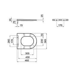 Сидіння для унітазу Qtap Swan / Jay з мікроліфтом Slim QT1699SC5176W - мініатюра 9