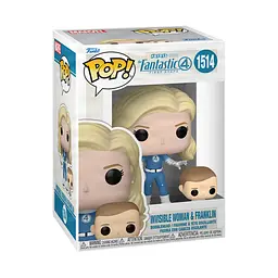 Набір ігрових фігурок Funko Pop! Фантастична 4: Перші кроки - Невидима Жінка й Франклін (83583) - мініатюра 2