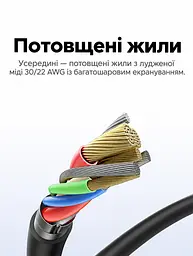 Кабель UGREEN L309 USB-A - USB-C QC 3.0 18 Вт 2 м чорний (85478) - мініатюра 8