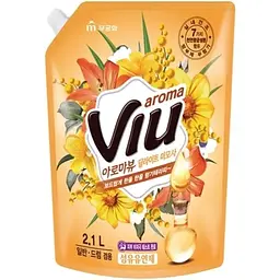 Набір: Засіб для прання Mukunghwa Bright Baking Soda Liquid Detergent 5 л + Ополіскувач для білизни Mukunghwa Viu Fabric Softener Refill Мімоза 2.1 л - мініатюра 3