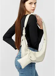 Сумка жіноча Sambag HOBO S білий 30 х 13 х 8 см (53100030) - мініатюра 8