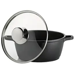 Каструля з кришкою Kela Kerros 16 см 1.0 л чорна (11549) - мініатюра 2