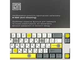 Клавіатура Epomaker Shadow-X White (SHX-W-WL) - мініатюра 4