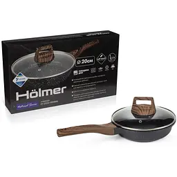 Сковорода з кришкою Hölmer FP-33520-SWMBML Natural, 20 см (FP-33520-SWMBML Natural) - мініатюра 8