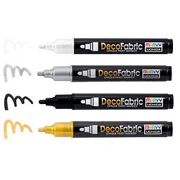 Маркер для розпису тканин Marvy білий односторонній 223 DecoFabric (28617260006) - мініатюра 3