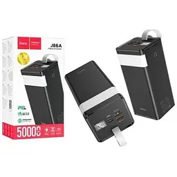 Зовнішній акумулятор Hoco Power Bank J86A 50000 mAh PD20W+QC3.0 22.5W Чорний 6931474759238 - мініатюра 3
