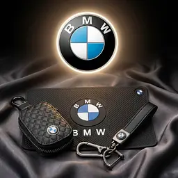 Автонабір №7 для BMW килимок / брелок із ремінцем та карабіном і чохол для автоключів
