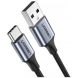 Дата кабель USB 2.0 AM to Type-C 2.0m US284 Angled Alum. Braid (Black) Ugreen (50942)