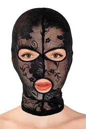 Фетишна мереживна маска від Fetish Tentation Cagoule en resille a motifs Fetish Tentation 90-570140001000 100296 - мініатюра 1