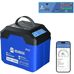 Акумулятор DC HOUSE LiFePO4 12V (12.8V/100Ah/1280Wh) (L131211800085-1) [164638] - мініатюра 3
