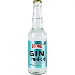 Напій слабоалкогольний Befire Gin Tonic газований 8% 0.33 л