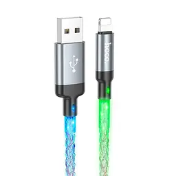 Кабель HOCO U112 Shine charging data cable for iP серый
