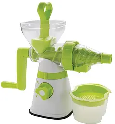 Соковижималка cоковитискач ручний шнековий багатофункціональний Guoyuan XD Design Manual Slow Juicer, Meileyi Салатовий 84797