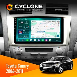 Штатна магнітола Toyota Camry 40 2006-2011 Cyclone C9-013 4x64 DSP 4G Cyclone (НФ-00007465)