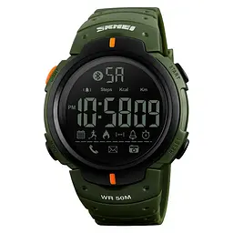 Спортивний смарт годинник Skmei 1301 Шагомір Bluetooth удароміцний (Зелений)