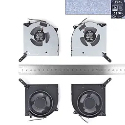 Вентилятори 5V CPU+GPU для Lenovo Legion 7-16ITHg6 82K6, (FNKL DFS5L32G064860, FNKM DFS5L32G164860) - мініатюра 3