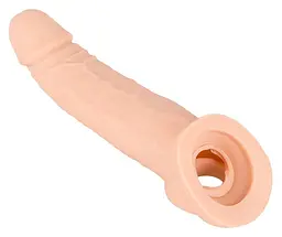 Насадка на член Orion Nature Skin Penis Sleeve With Extension, +5 см (тілесний) - мініатюра 7