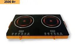 Настільна інфрачервона плита на 2 конфорки 2500Вт XPRO RB-816 (RB-816_2245) - мініатюра 2