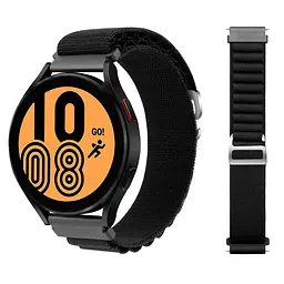 Ремінець для Xiaomi Amazfit Bip Bip Lite Bip U Bip 1S Bip 3 - чорний Watchbands NormalCloth Wave ширина кріплення 20мм нейлоновий (W25-7WB20712975) - мініатюра 4