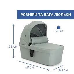Коляска 2 в 1 Chicco Seety Зелена (87097.76.01) - мініатюра 2