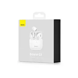 Бездротові навушники Baseus True Wireless Earphones Bowie E8, IPX5, BT5.3, DCLL, 40mAh, 350mAh, 5h, White NGE8-02 - мініатюра 6