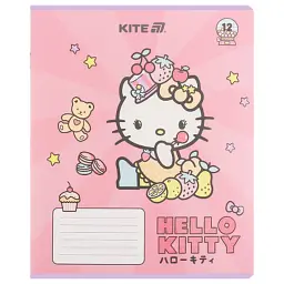 Зошит Kite Hello Kitty, 12 аркушів, лінія (HK25-234-1) - мініатюра 6