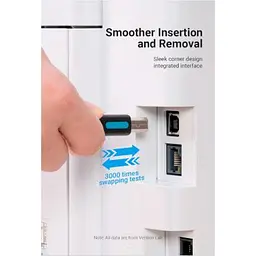 Кабель для принтера USB 2.0 AM/BM 1.0m 480Mbps PVC black Vention (COQBF) - мініатюра 6