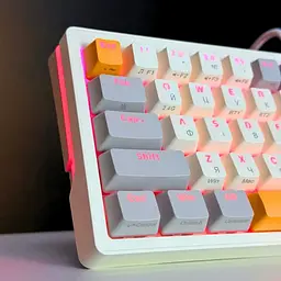 Ігрова механічна клавіатура Kondor Moonlight PRO / Три режими підключення / Yellow Switch / Yellow Grey - мініатюра 4
