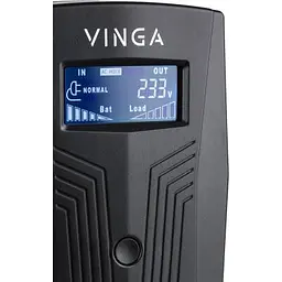 Пристрій безперебійного живлення Vinga LCD 800VA plastic case (VPC-800P) - мініатюра 2