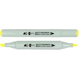 Набір спиртових маркерів Santi Brush SA-45 жовта канарка 6 шт. (390921)