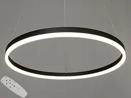 Люстра стельова LED Diasha D8174-600BK mmer D8174-600BK, 42W, чорний метал, для коридору, вітальні, кухні