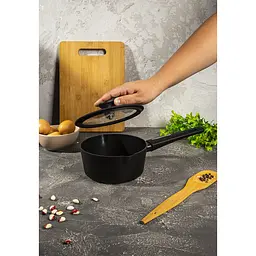 Ківш Krauzer Eco Line, з кришкою, з двома обідками, 16 см, 1,2 л (78128) - мініатюра 11