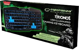 Клавіатура Esperanza Keyboard EGK201 Blue Black (EGK201BUA) - мініатюра 3
