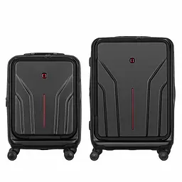 Wenger Набір валіз Wenger Amplix Hardside, полікарбонат, (S+M), TSA, 4 колеса, EXP, чорний - мініатюра 2