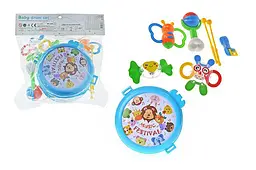 Набір дитячих брязкальце YG Toys для розвитку дрібної моторики немовлят зі звуковим ефектом (A883)