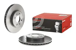 Диск гальмівний вентильований Hyundai I20 I, Accent III, Kia Rio II 05-15р Brembo (09.A445.11) - мініатюра 2