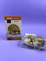 Конструктор магнітний T9936 Minecraft Майнкраф 73 деталі, фігурки у комплекті, короб. 18*11,2*7,2см - мініатюра 2