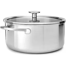 Каструля KitchenAid Multi-Ply Stainless Steel з кришкою 24 см 4.9 л (CC003260-001) - мініатюра 2