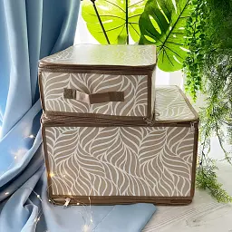 Короб складаний Handy Home Nature на блискавці 30x28x15 см бежевий (ESH22M) - мініатюра 7