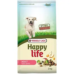 Сухий преміум корм Happy Life Adult with Lamb Хеппі Лайф Ягня для собак середніх і великих порід 3 кг (311004)