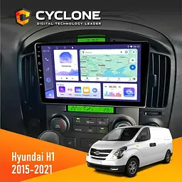 Штатна магнітола Hyundai H-1 2015-2021 Cyclone C9-011 4x64, DSP Cyclone (НФ-00007002)