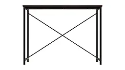 Стіл письмовий Line Лайт Ferrum-decor 750x1000x500 Чорний метал ДСП Венге Магія 16 мм (FRD-106155) - мініатюра 6