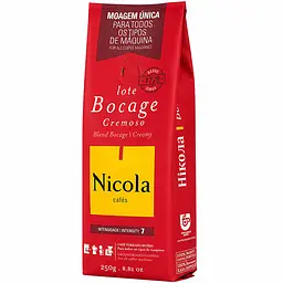 Кава мелена Nicola Bocage cremoso смажена, 250 г (637689) - мініатюра 2