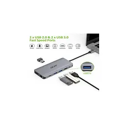 Порт-реплікатор Acer 12in1 Type C dongle USB3.2, USB2.0, SD/TF, HDMI, PD, DP ... (HP.DSCAB.009) - мініатюра 3