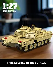 Конструктор танк на радіокеруванні  Mould King танк Челленждер Challenger2 Tank для дорослих та дітей військова техніка 1129 деталей - мініатюра 7