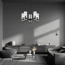 Люстра Ardero BL1750-1 CHICAGO під лампу чорний - мініатюра 3