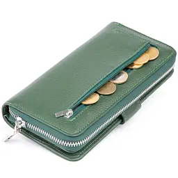 Вертикальний місткий гаманець зі шкіри унісекс ST Leather 19х9,5х2,5 см acs0029706 - мініатюра 2