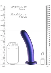 Фалоімітатор Ouch! Smooth G-Spot Dildo 7'' 17.7 см (синій) - мініатюра 8