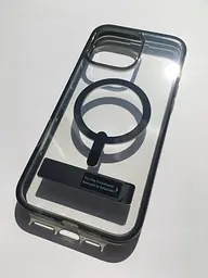 Чохол протиударний із підставкою ZAGG Gear4 Crystal Palace MagSafe для iPhone 16 Pro Max (6.9") Прозорий + Black - мініатюра 5