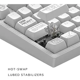 Клавіатура Dark Project ALU81 Terra Nova PBT RGB Mech G3MS Moonstone White (DPKB_NOVA_81_ANSI_WHITE_UA) - мініатюра 10